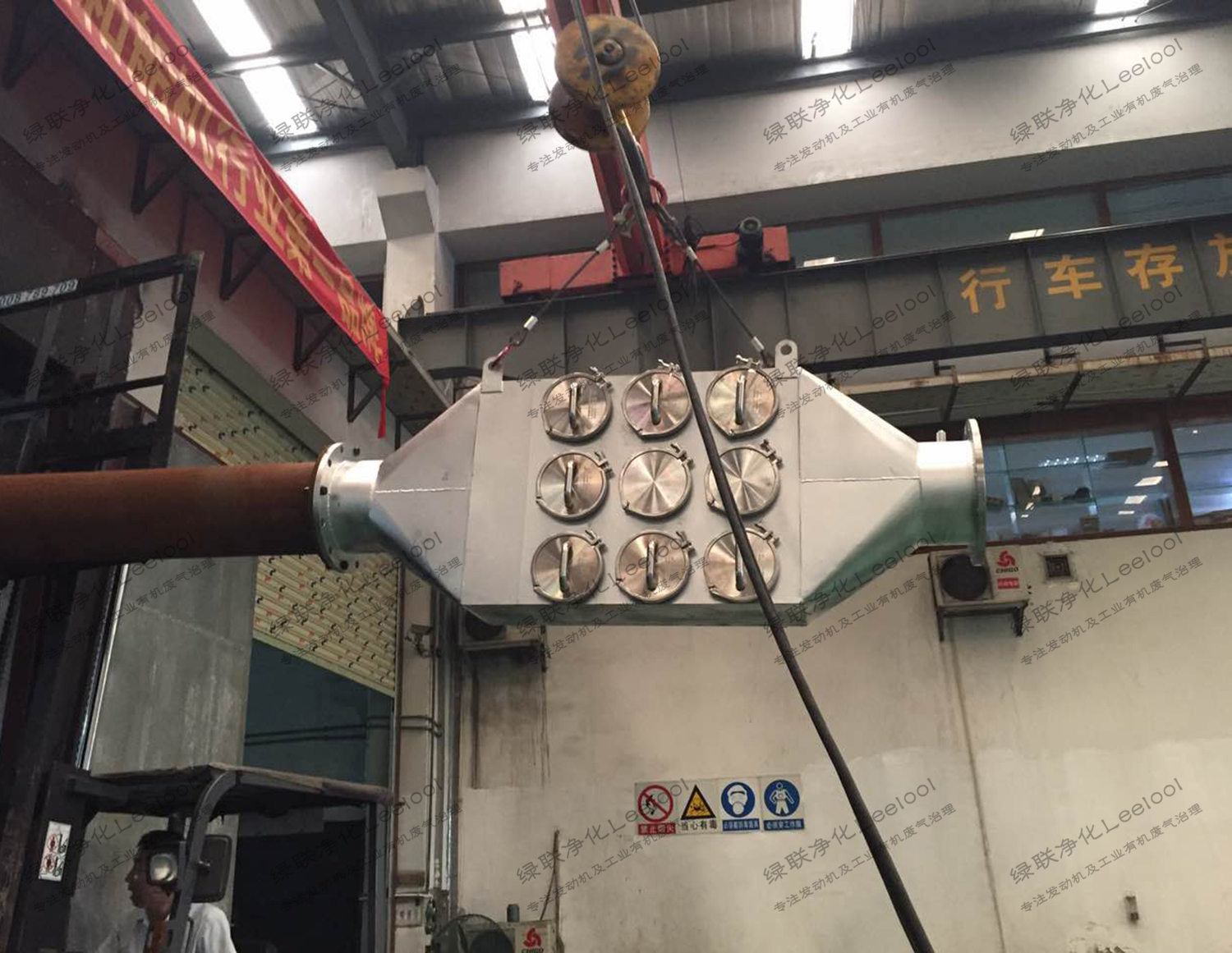 多組柴油發(fā)電機尾氣合并治理