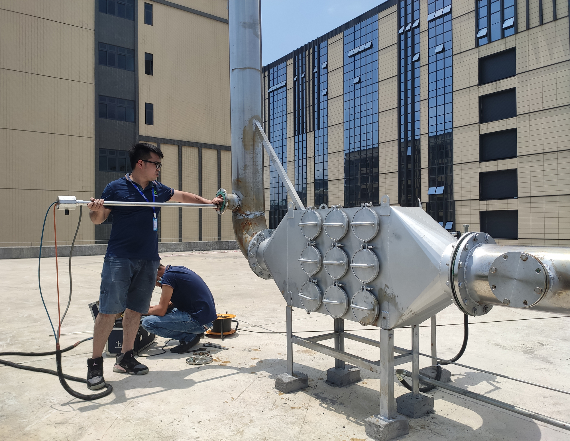 DORMAN500kW發(fā)動機干式黑煙凈化器