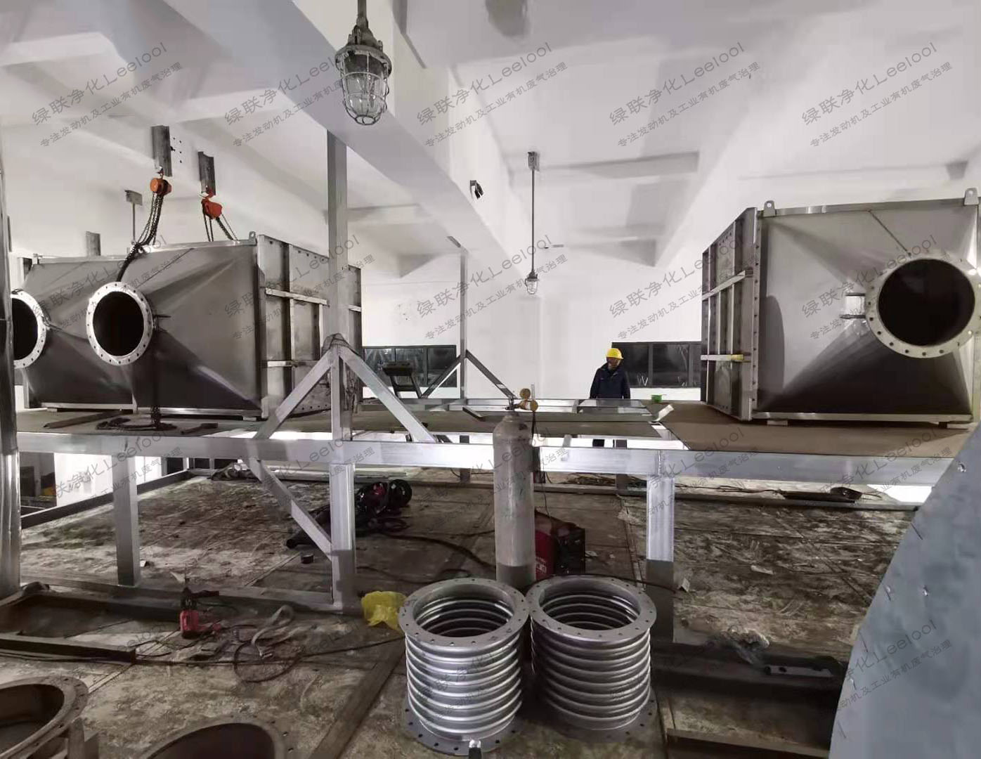 發電廠沼氣發電機組尾氣二合一煙氣脫硝設備