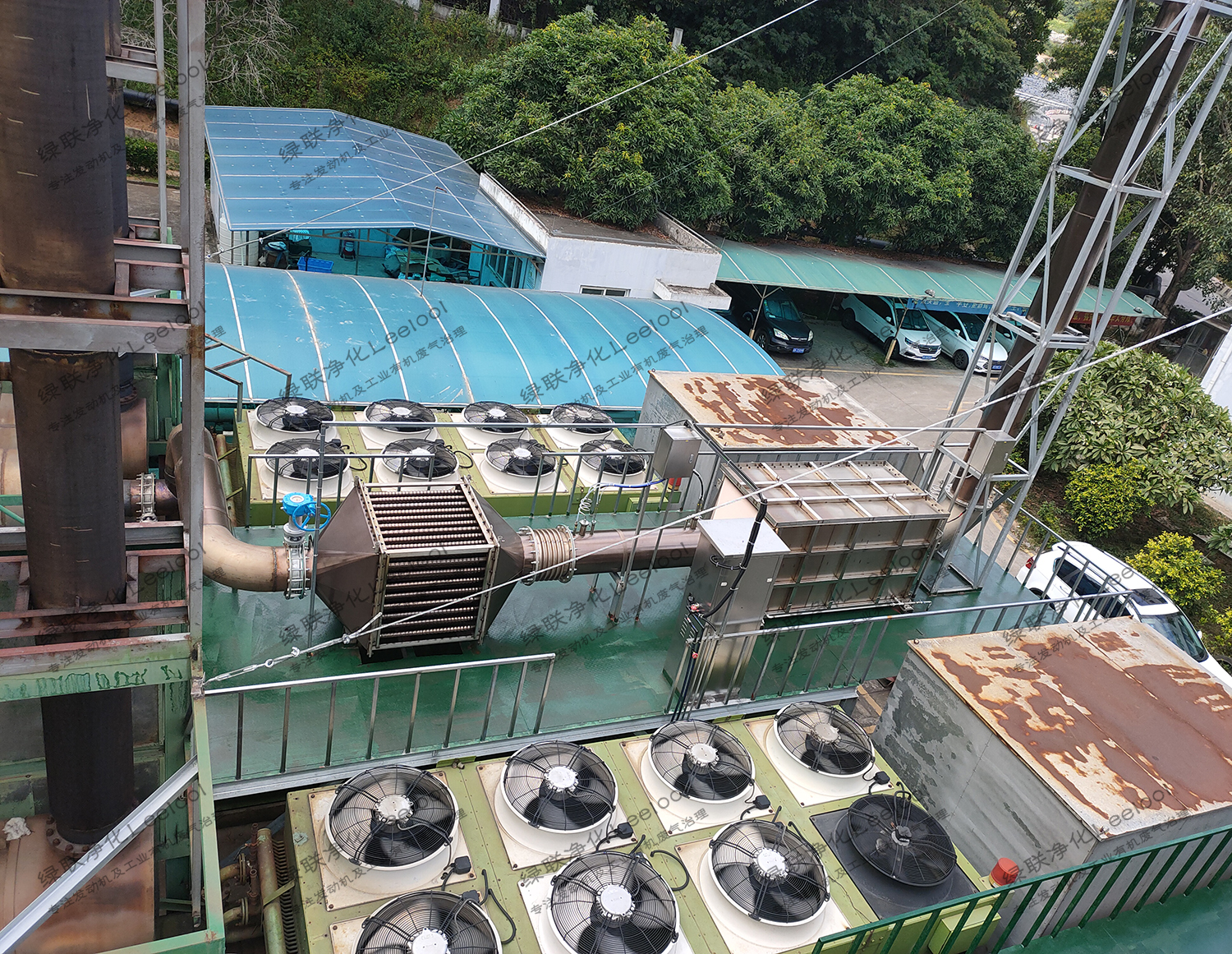垃圾填埋場(chǎng)氣發(fā)電機(jī)去除去除氮氧化物NOx分布式能源SCR脫硝系統(tǒng)