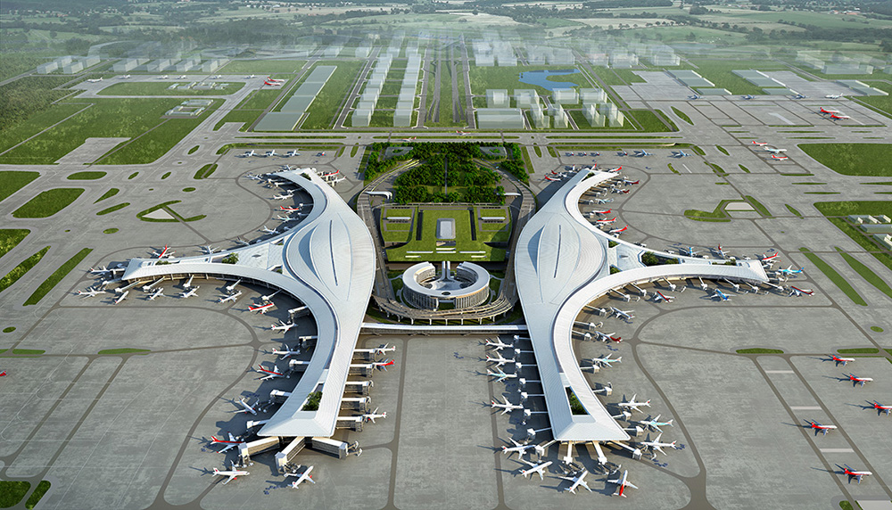 成都天府國際機場備用柴油發電機組尾氣黑煙治理