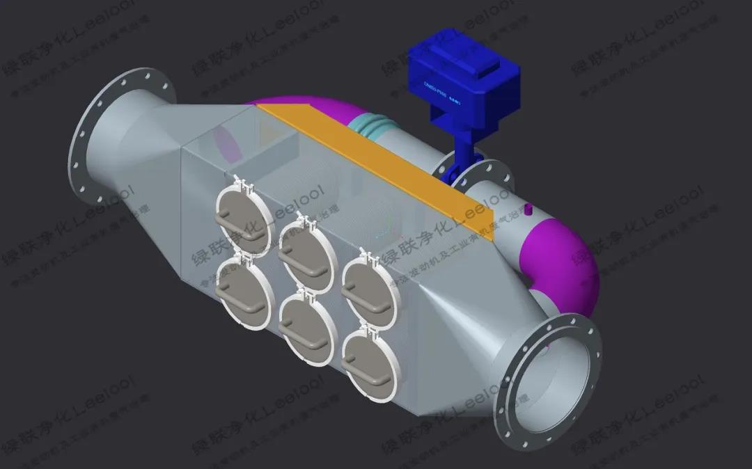 綠聯(lián)凈化黑煙凈化器結構