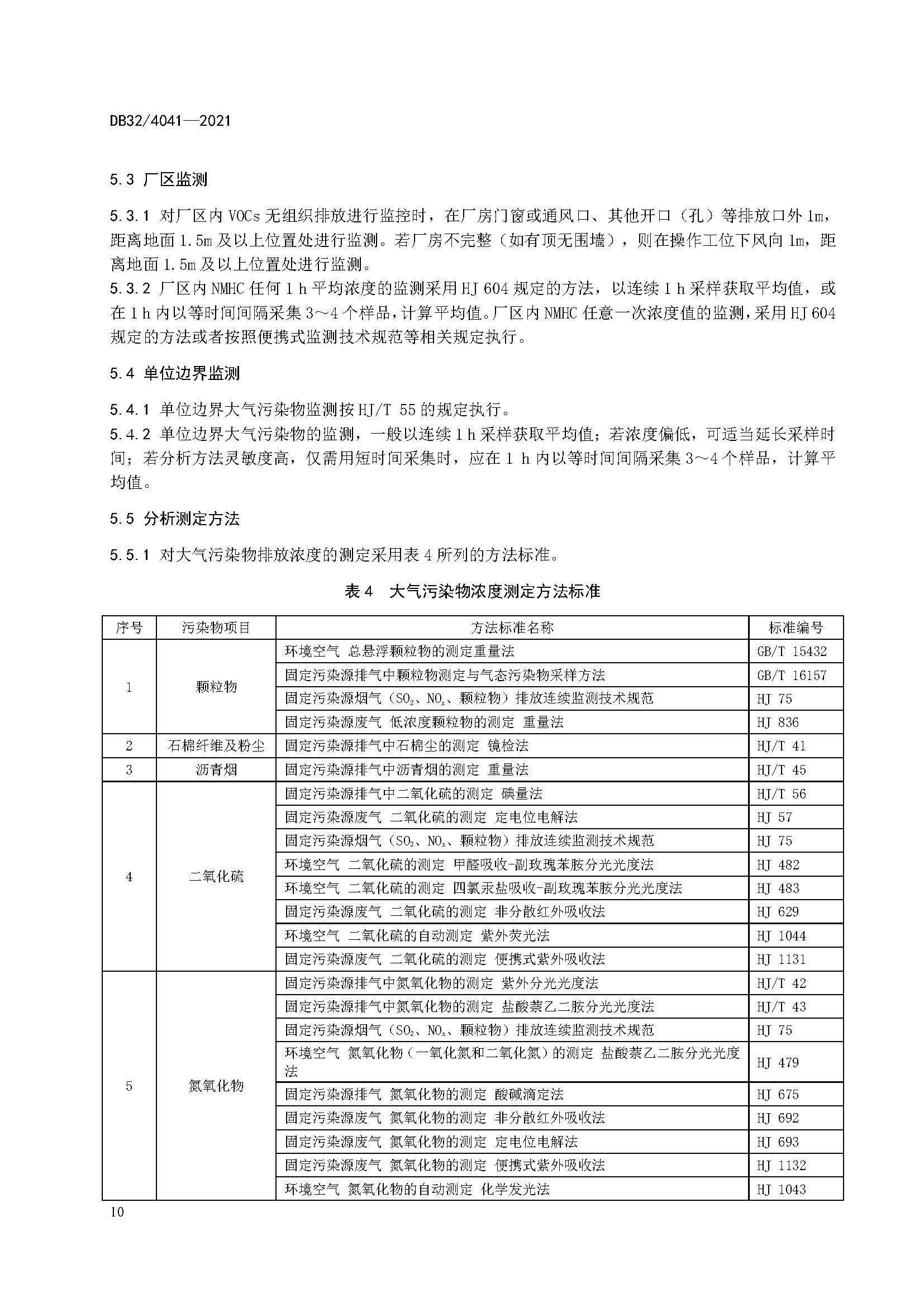 2021年江蘇省大氣污染物排放標準（最新）